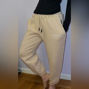 🍑🍯Peach Pink/ Cream Sweatpants🍯🍑